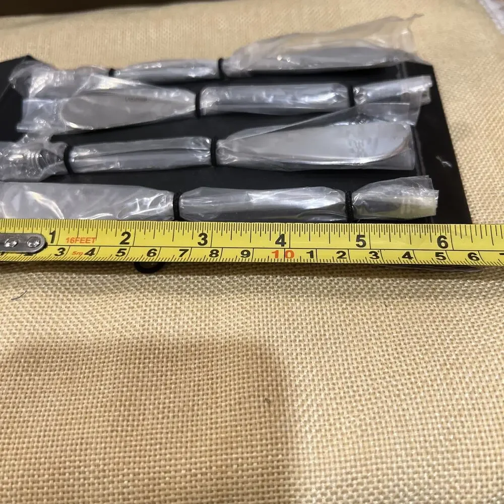 Vibhsa Black Stainless Steel (4) Cheese Knife Silverware/Great gift